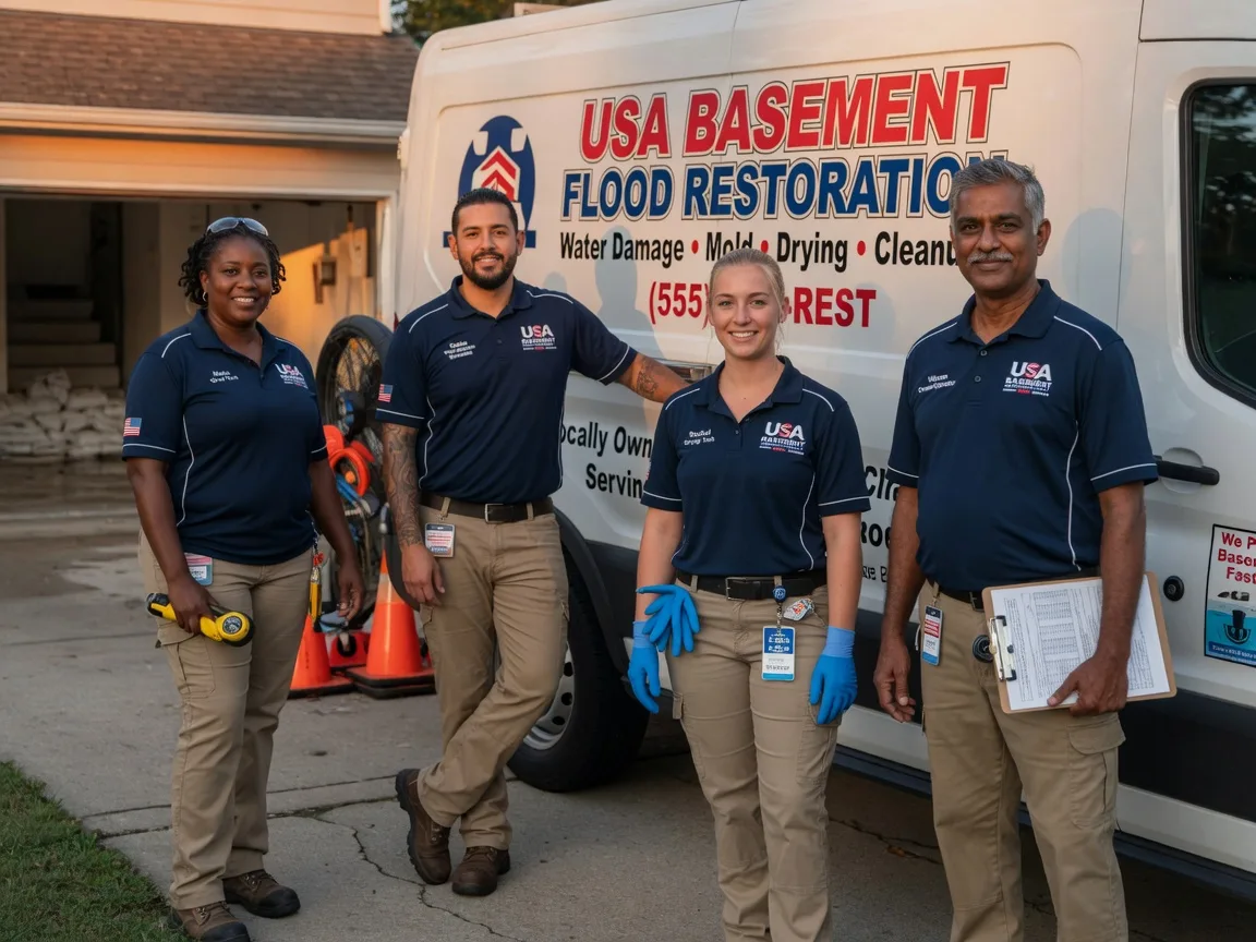Basement Flood Cleanup company in New Llano, LA
